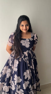 Daisy Navy Blue Maxi